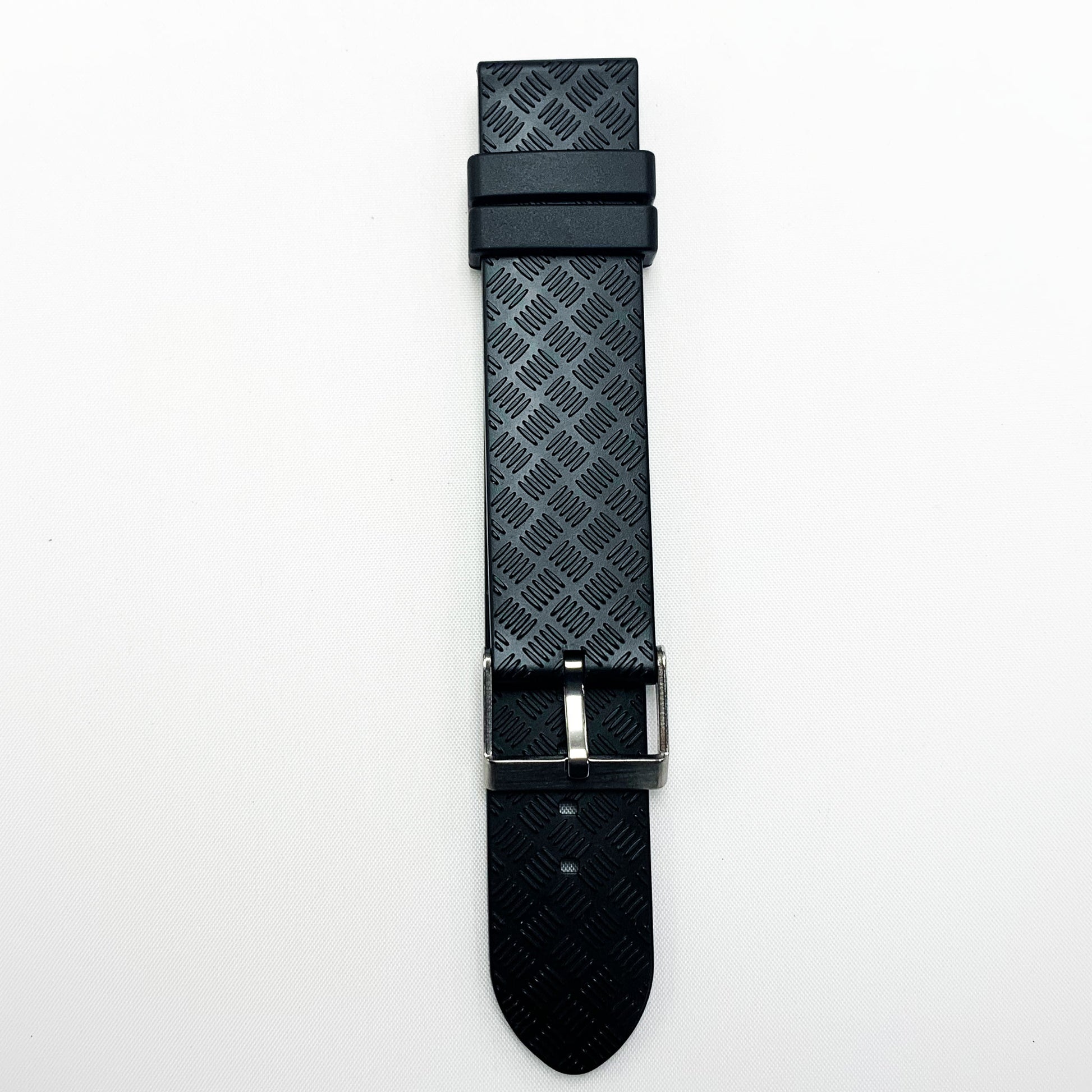22 MM PVC Texture Watch Band With Black Color Quick Release Regular Size Watch Strap - Universal Jewelers & Watch Tools Inc.