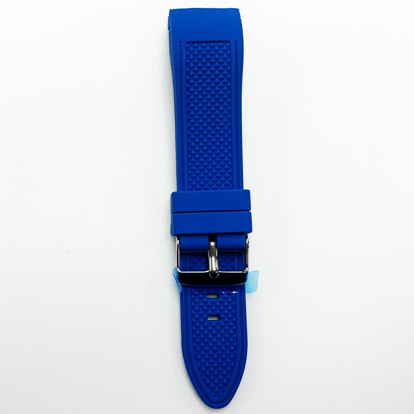 22 MM Silicone Curve Watch Band Blue Color Quick Release Regular Size Watch Strap Steel HR