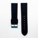 22 MM Silicone Padded Red Stitched Watch Band Black Color Quick Release Regular Size Watch Strap - Universal Jewelers & Watch Tools Inc.
