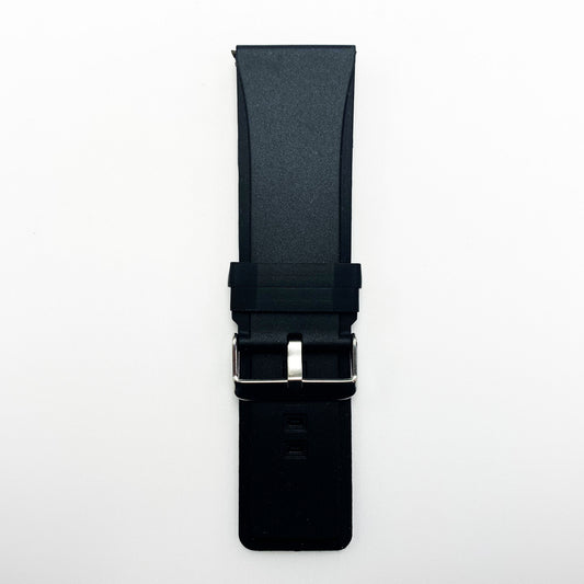 22 MM Silicone Wide Watch Band Black Color Quick Release Regular Size Watch Strap - Universal Jewelers & Watch Tools Inc.