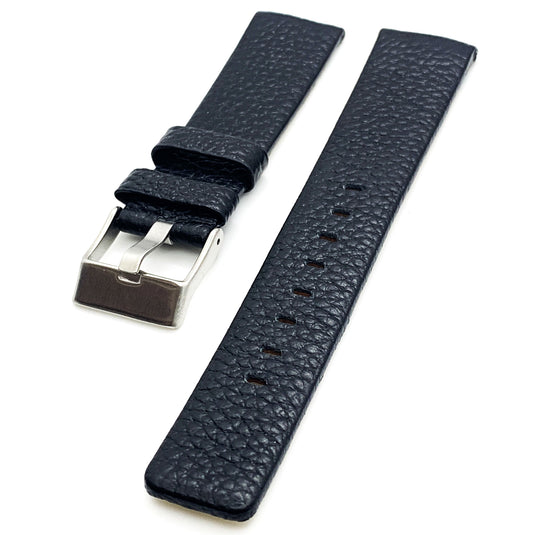 Genuine Leather Watch Band Fits Diesel Watches Black and Brown Watch Band 22 MM to 34 MM