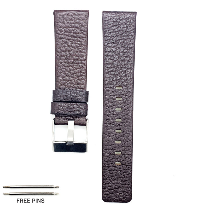 Load image into Gallery viewer, Genuine Leather Watch Band Fits Diesel Watches Black and Brown Watch Band 22 MM to 34 MM
