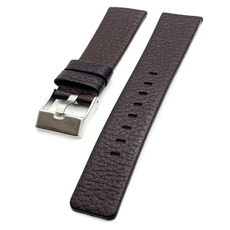 Load image into Gallery viewer, Genuine Leather Watch Band Fits Diesel Watches Black and Brown Watch Band 22 MM to 34 MM
