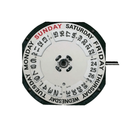 2350 Miyota - Citizen Watch Day and Date Movement Overall Height 5.9mm - Universal Jewelers & Watch Tools Inc.