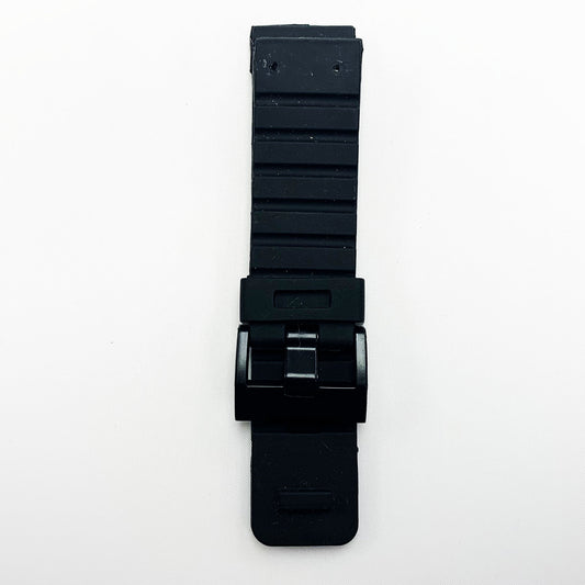 24 MM Silicone Watch Band Black Color Quick Release Regular Size Watch Strap - Universal Jewelers & Watch Tools Inc.