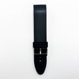 24 MM Special Curve Plain Black Color Silicone Quick Release Regular Size Watch Strap Steel HR