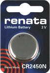 Renata Watch Battery CR 2450, 1-pack-1 battery Replacement, Lithium 3V, Swiss Made