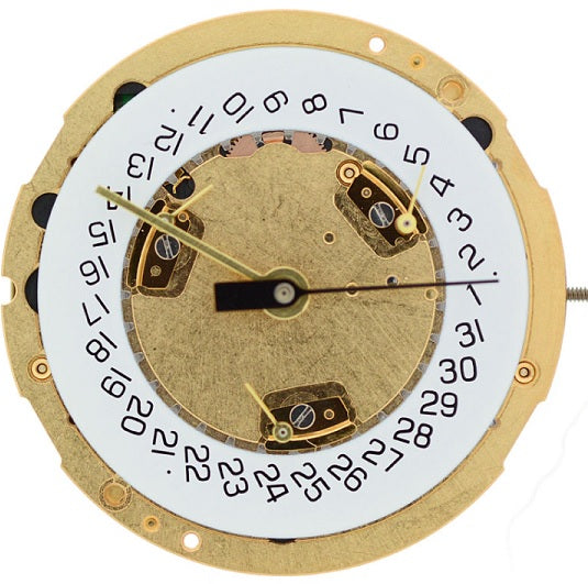 Load image into Gallery viewer, ETA Watch Movement 251.274 3EYE CHR DT4S,( Horizonal (strieght) (Inside) Swiss Made
