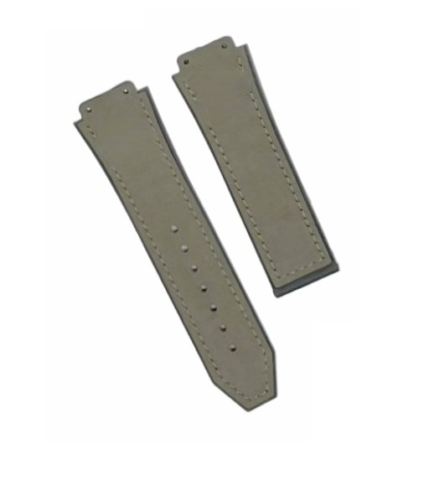 19X22MM MULTICOLORS PLAIN MATTE SUEDE LEATHER RUBBER WATCH BAND  FITS FOR HUBLOT