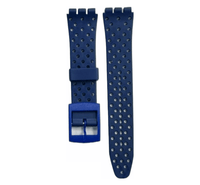 Swatch Replacement Plastic PVC Watch Band Strap with Holes without Pin