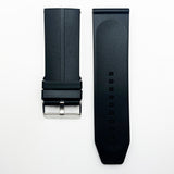 28 MM Silicone with Sports Watch Band Black Color Quick Release Regular Size Watch Strap