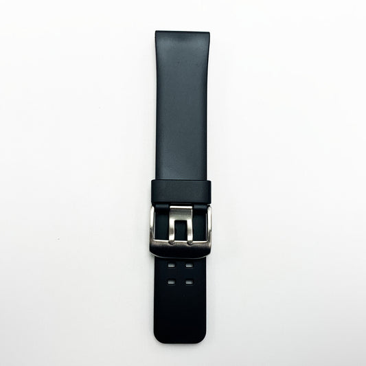 30 MM PVC Plain Double Prong Watch Band Black Color Quick Release Regular Size Sieko Citizen Watch Strap - Universal Jewelers & Watch Tools Inc.