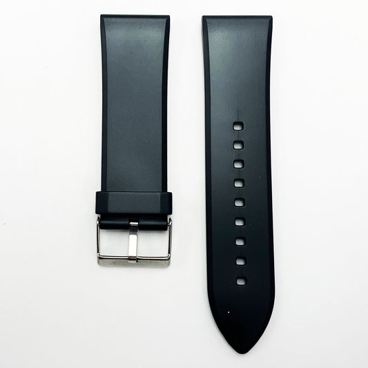 30 MM PVC Plain Watch Band Black Color Quick Release Regular Size Sieko Citizen Watch Strap - Universal Jewelers & Watch Tools Inc.