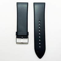 30 mm pvc plain watch band black color quick release regular size sieko citizen watch strap also in 1