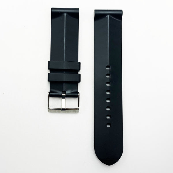 30 mm pvc pyramid style watch band black color quick release regular size sieko citizen watch strap also in 1