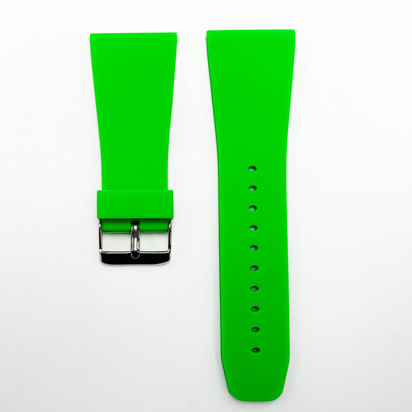 30 MM Silicone Special Watch Band Green Color Quick Release Regular Size Big Watch Strap
