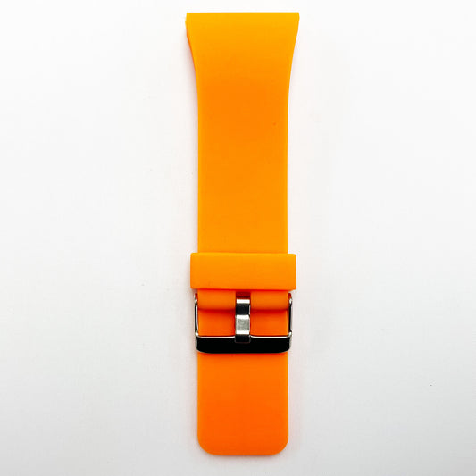 30 MM Silicone Special Watch Band Orange Color Quick Release Regular Size Big Watch Strap - Universal Jewelers & Watch Tools Inc.