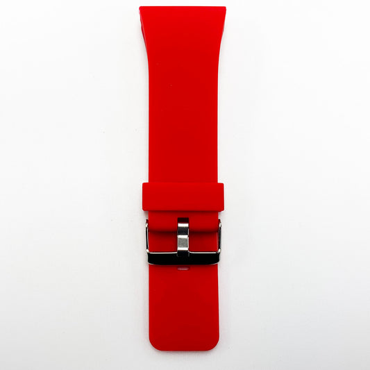 30 MM Silicone Special Watch Band Red Color Quick Release Regular Size Big Watch Strap - Universal Jewelers & Watch Tools Inc.