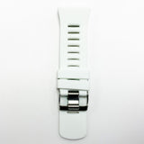 30 MM Silicone Wide Prong Watch Band White Color Quick Release Regular Size Big Watch Strap