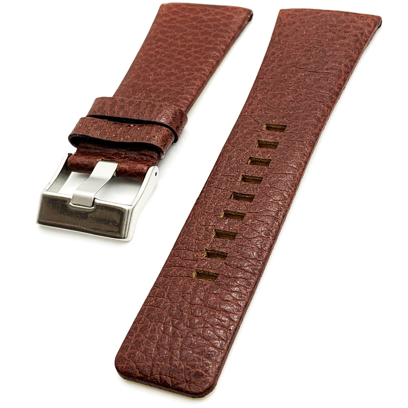 Load image into Gallery viewer, Genuine Leather Watch Band Fits Diesel Watches Black and Brown Watch Band 22 MM to 34 MM
