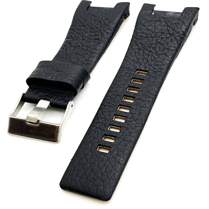 Load image into Gallery viewer, 32 MM Genuine Leather Black and Dark Brown Watch Band Fits Diesel DZ1273 Watches
