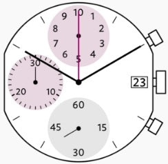 Ronda Watch Movement 3540.D Fareast, DT3 3H 3EYE