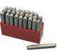 Letter & Number Stamp & Punch Set 1/4 " 6mm Heavy Duty Black Tempered Steel