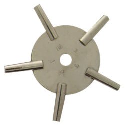 5 Prong Pocket Watch Winding Key 2,4,6,8,10 Watch Setting Tools - Universal Jewelers & Watch Tools Inc.