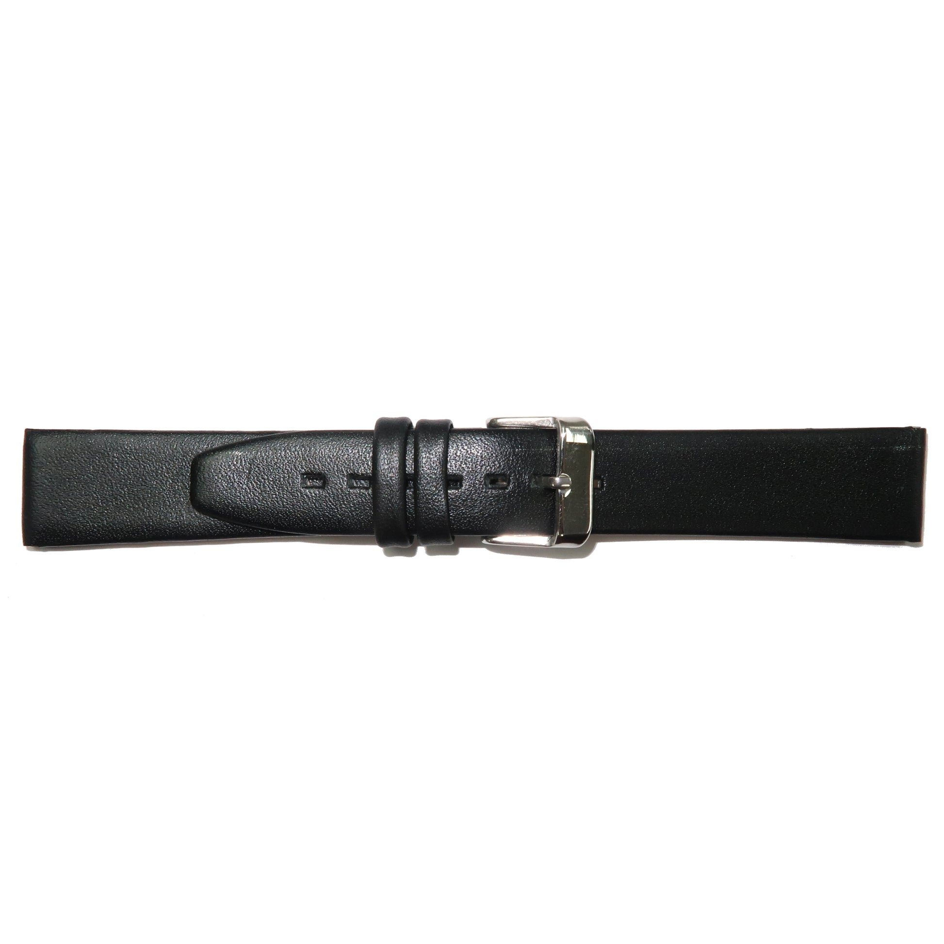 Genuine Leather Watch Band 8-24mm Flat Classic Plain Grain Black Brown Light Brown Tan Light Tan Light Green - Universal Jewelers & Watch Tools Inc. 