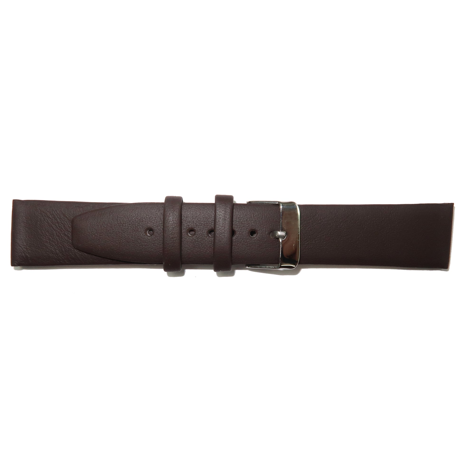 Genuine Leather Watch Band 8-24mm Flat Classic Plain Grain Black Brown Light Brown Tan Light Tan Light Green - Universal Jewelers & Watch Tools Inc. 