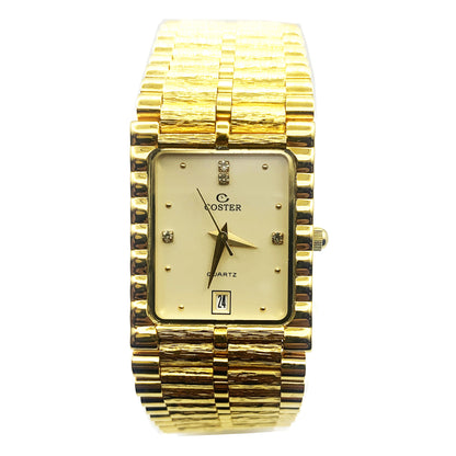 Coster Gold Color Men's Swiss Watch