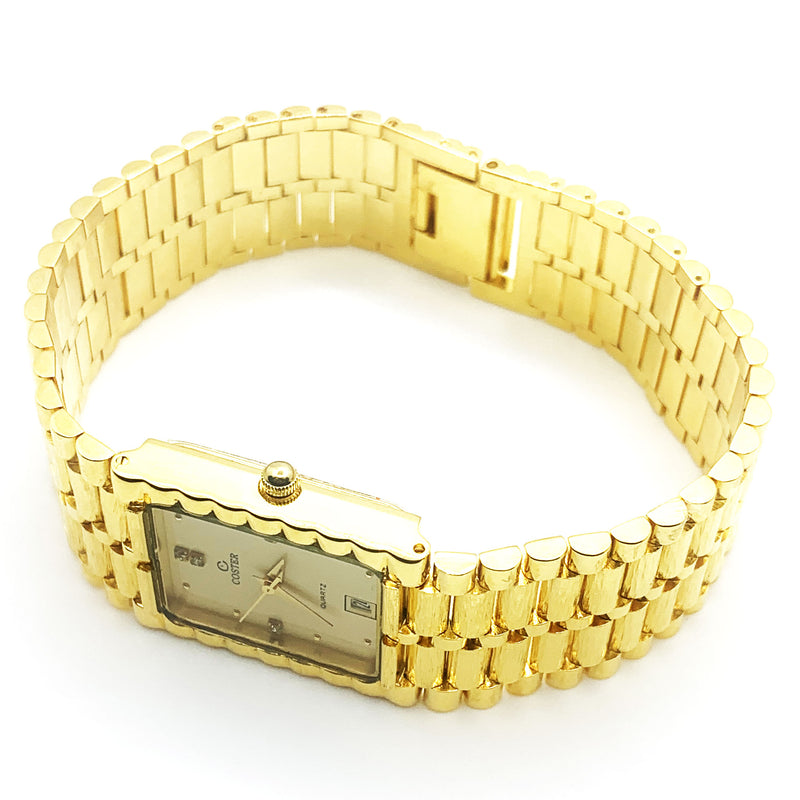 Load image into Gallery viewer, Coster Gold Color Men&#39;s Swiss Watch
