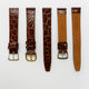Crocodile Watch Grain Strap For Men 16 MM Band Brown Color, Regular Size, Watch Band Replacement - Universal Jewelers & Watch Tools Inc.