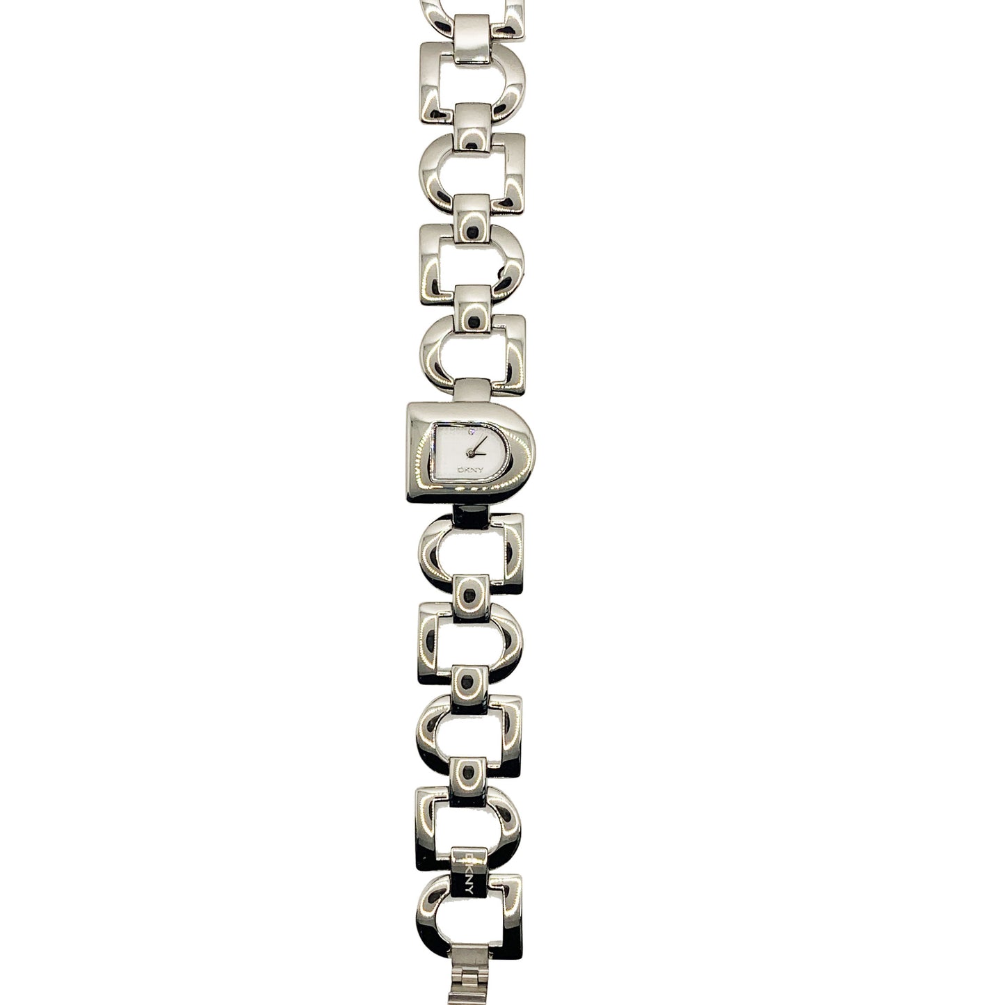 DKNY Ladies Bracelet D Shape Silver Watch NY4249