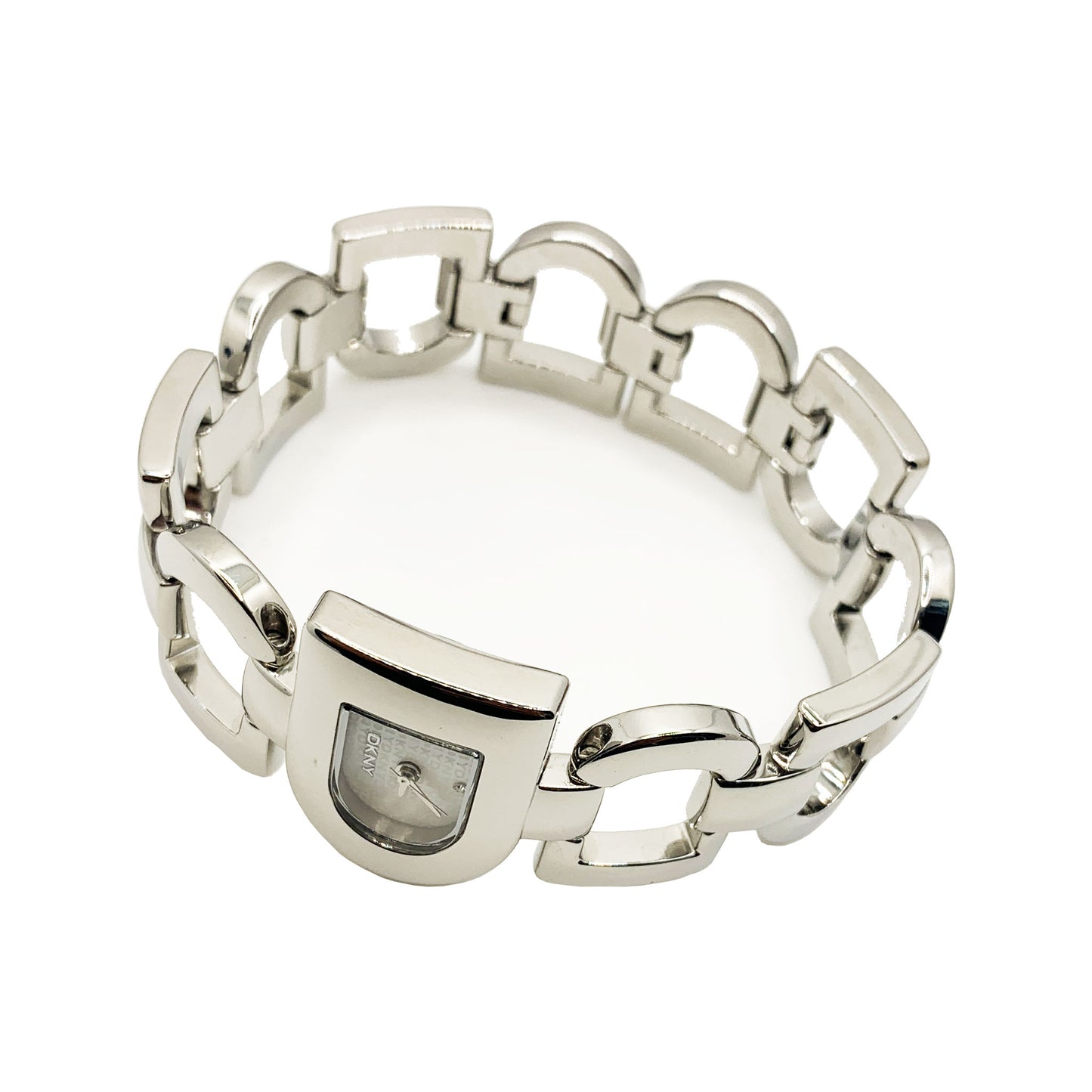 DKNY Ladies Bracelet D Shape Silver Watch NY4249