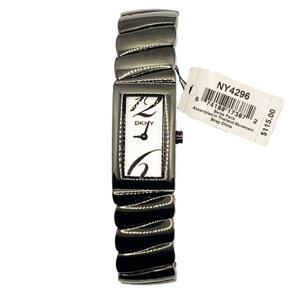 DKNY Ladies Bracelet Watch Comes With White Dial and Grey Bracelet NY4296