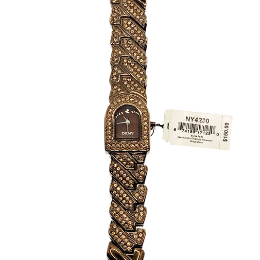 DKNY Ladies Watch Glass Collection Brown NY4230