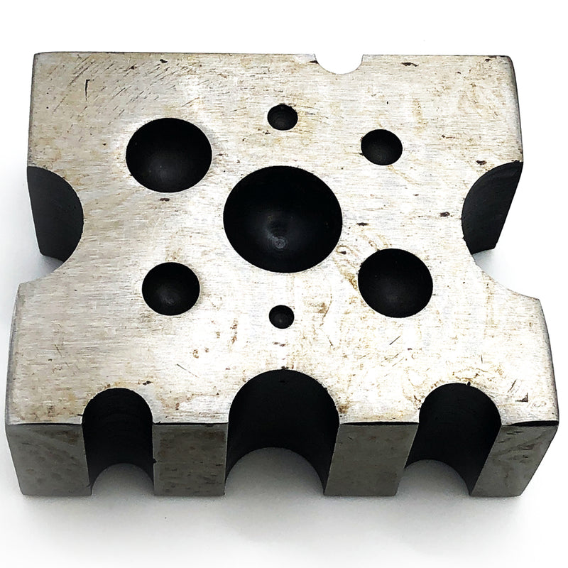 Load image into Gallery viewer, Design Block Brass Steel 2.5 x 2 11 holes
