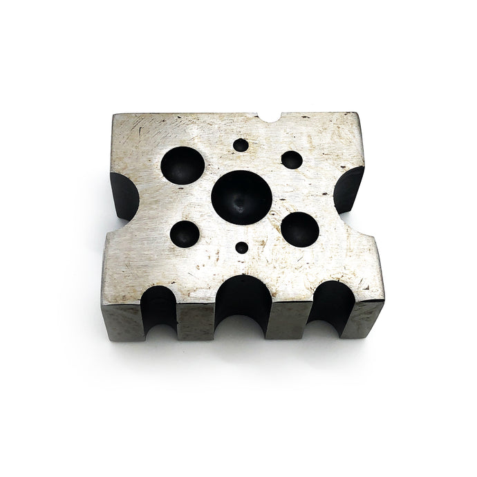 Design Block Brass Steel 2.5 x 2 11 holes