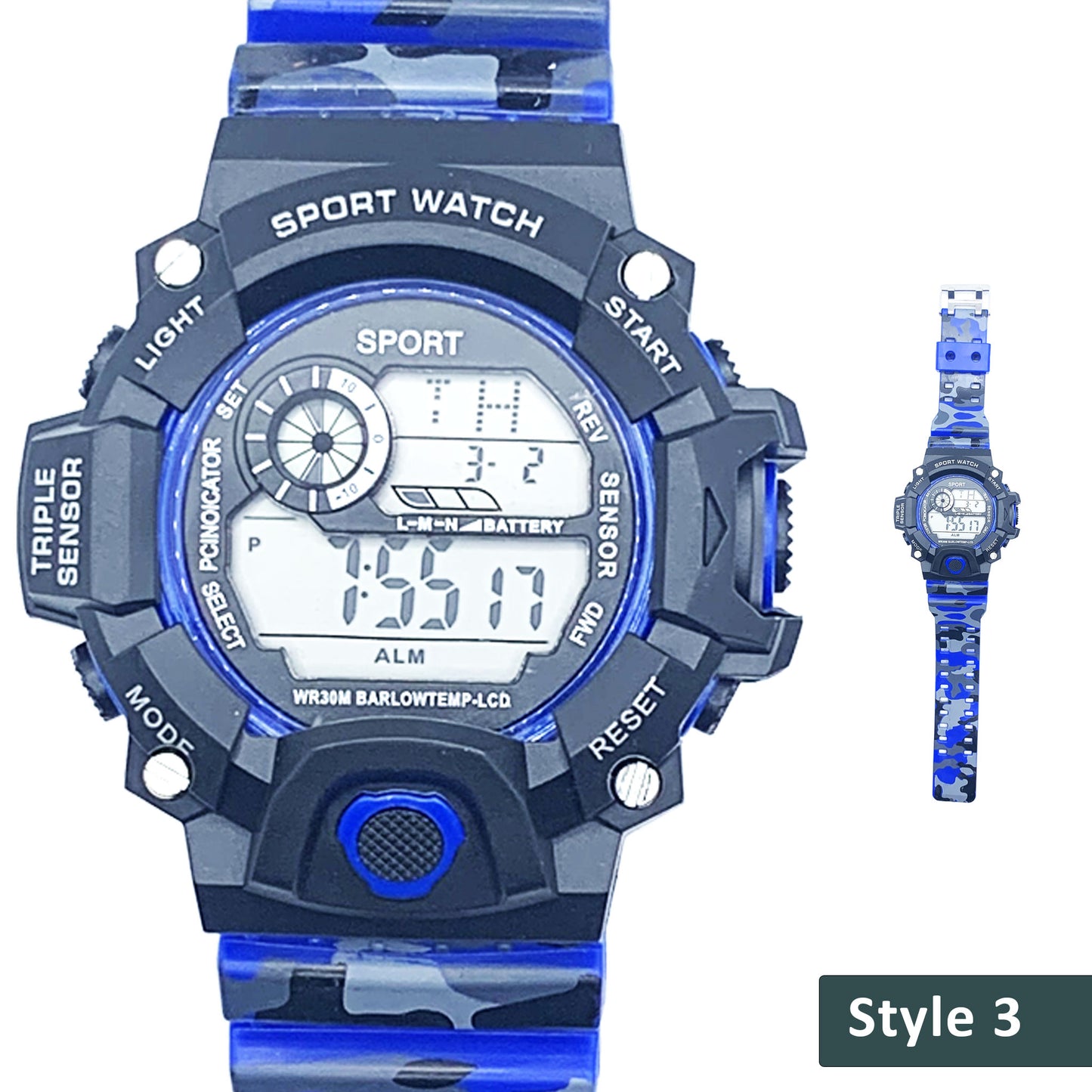 Digital Sports Watch Men 5 Different Styles for Sale Free Shipping in USA