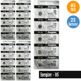 Energizer-315 Watch Battery, 1 Pack 5 batteries, Replaces SR716SW