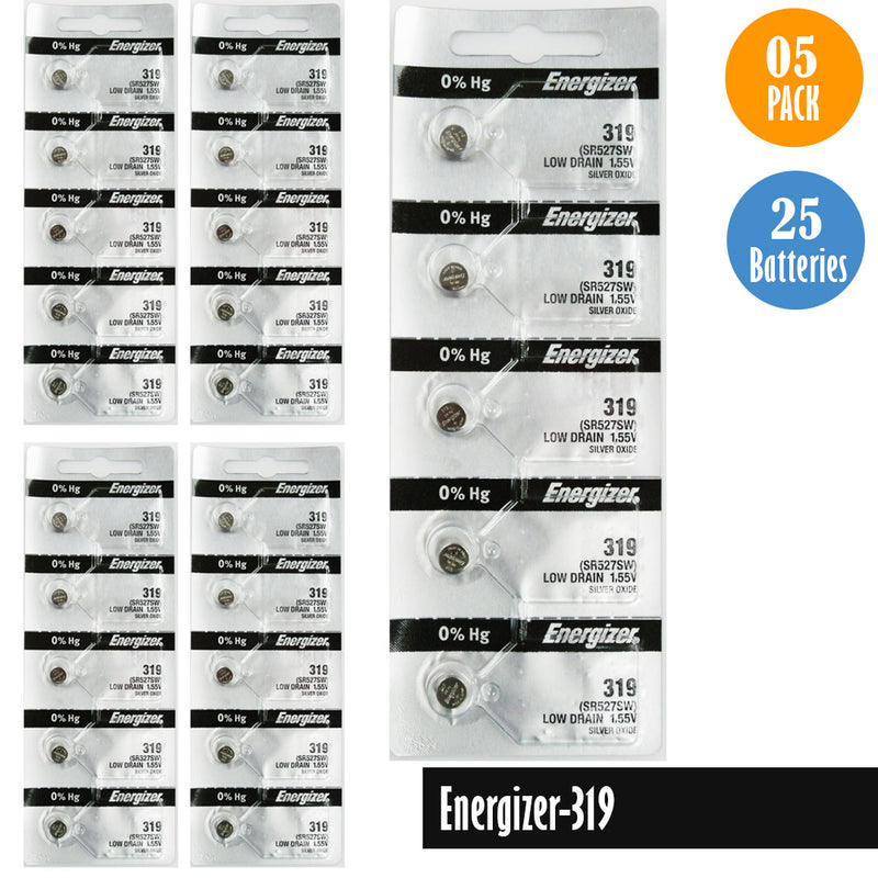 Load image into Gallery viewer, Energizer-319, 1 Pack 5 Batteries, Replaces SR527SW
