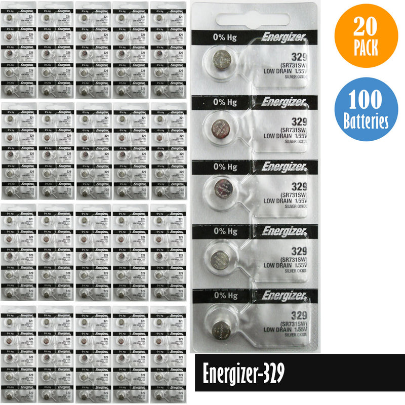 Load image into Gallery viewer, Energizer-329 Watch Battery, 1 Pack 5 batteries, Replaces SR731SW
