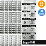 Energizer-362-361 Watch Battery, 1 Pack 5 batteries, Replaces SR721SW, SR721W