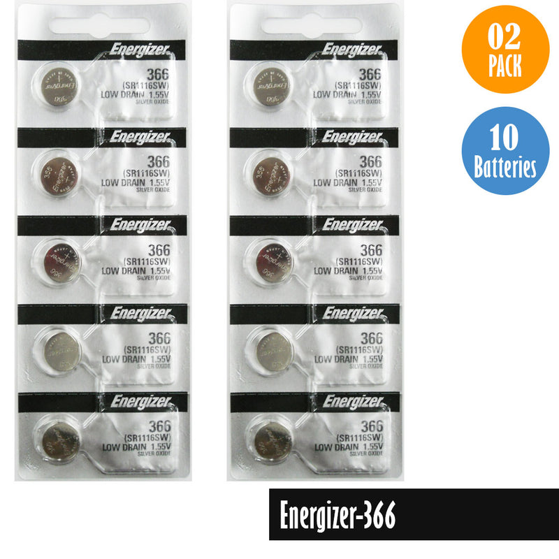 Load image into Gallery viewer, Energizer-366 Watch Battery, 1 Pack 5 batteries, Replaces all SR1116SW
