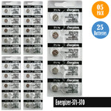 Energizer-371-370 Watch Battery, 1 Pack 5 batteries, Replaces all SR920W, SR920SW