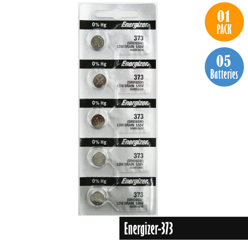 Load image into Gallery viewer, Energizer-373 1 Watch Battery, 1 Pack 5 batteries, Replaces all SR916SW - Universal Jewelers &amp; Watch Tools Inc. 
