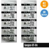 Energizer-377-376 Watch Battery, 1 Pack 5 batteries, Replaces all SR626W, SR626SW