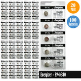 Energizer-394-380 Watch Battery, 1 Pack 5 batteries, Replaces all SR936SW, SR936W