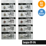 Energizer-397-396 Watch Battery, 1 Pack 5 batteries, Replaces all SR726SW, SR726W